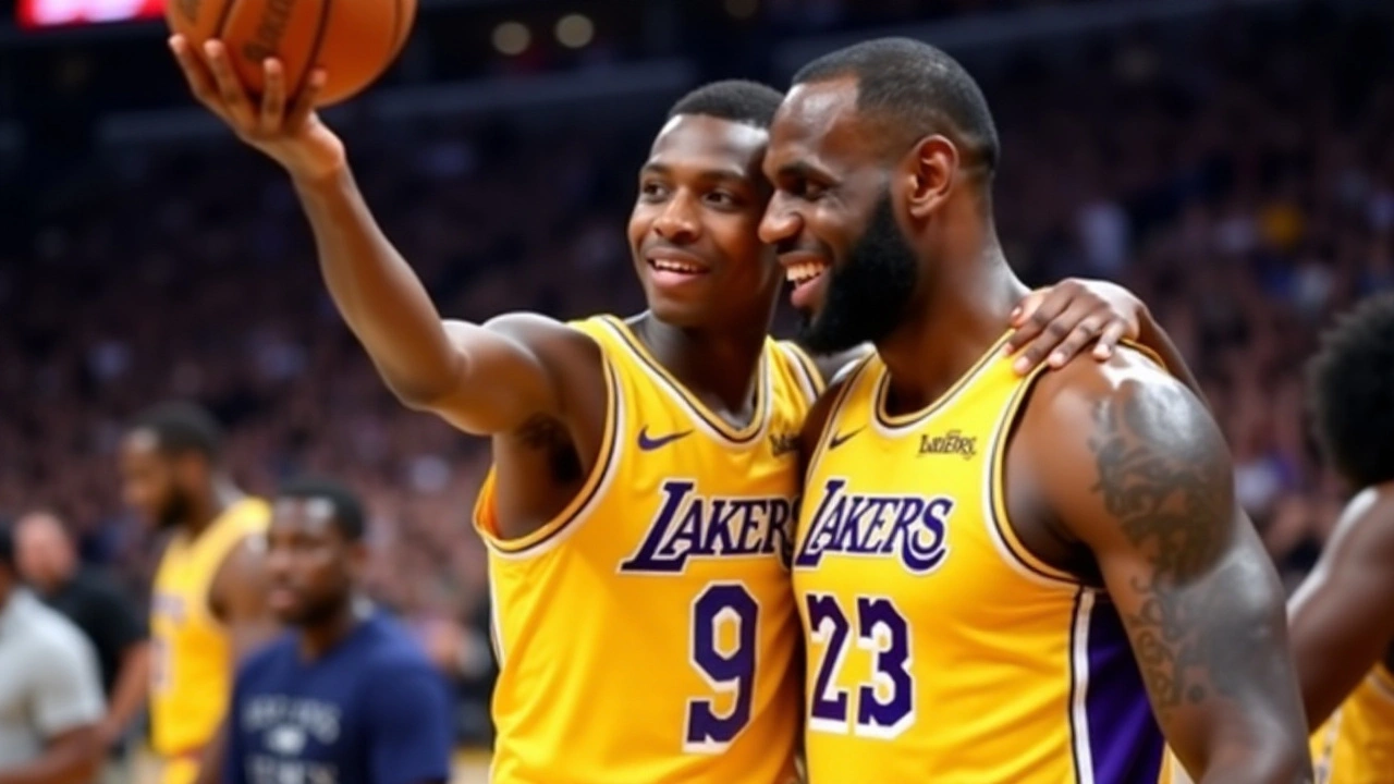 LeBron James Celebra Primeiros Pontos na NBA do Filho, Bronny James