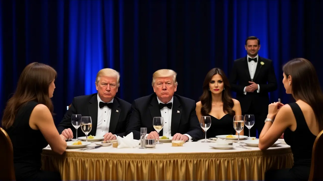 Donald Trump é retirado às pressas de jantar após invasão armada